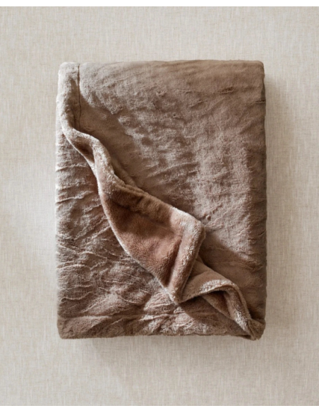 Plaid polaire - Tigre Taupe - 150/200