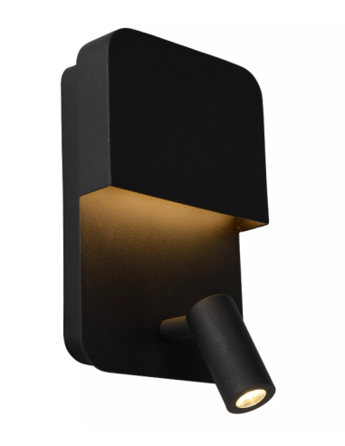 BOXER - Applique murale - Rechargement USB - Noir