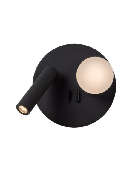 MATIZ - Lampe chevet noire- prise USB