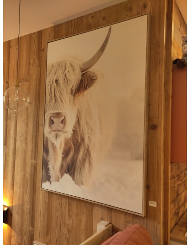 Tableau "Yack" blanc - 143/103cm