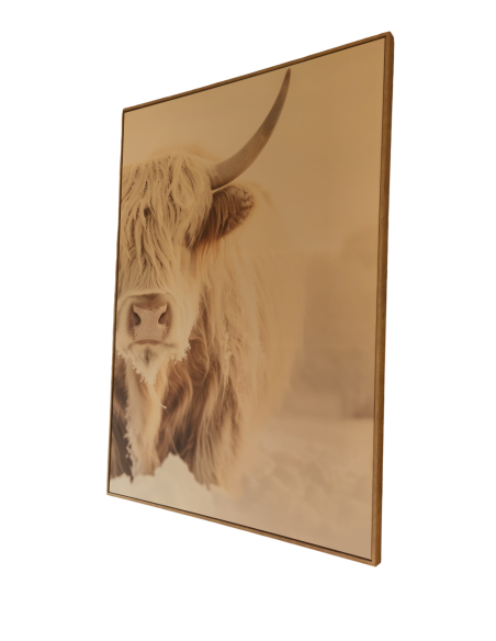Tableau "Yack" blanc - 143/103cm