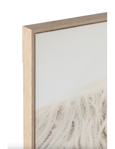Tableau "Yack" blanc - 143/103cm