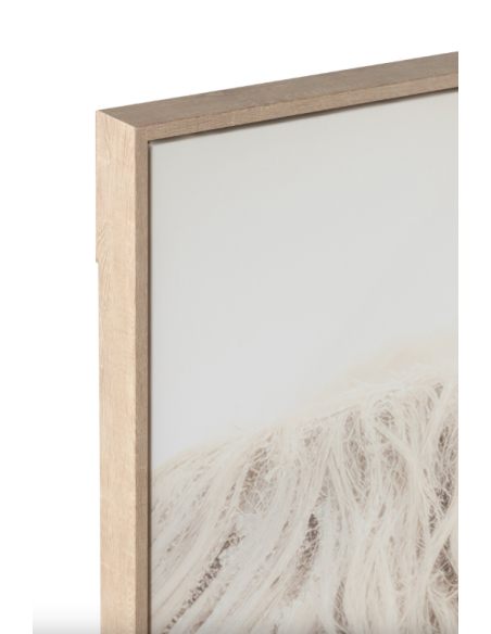 Tableau "Yack" blanc - 143/103cm