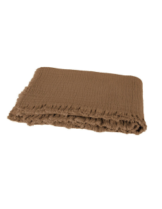 Plaid VANLY - coloris Tabac- 130/180