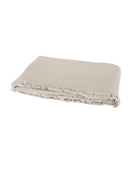 Plaid VANLY - coloris Naturel- 130/180