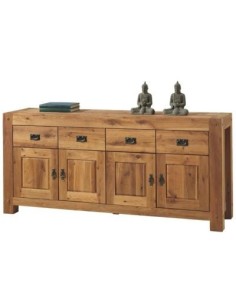 Bahut en chêne massif huilé 190 cm