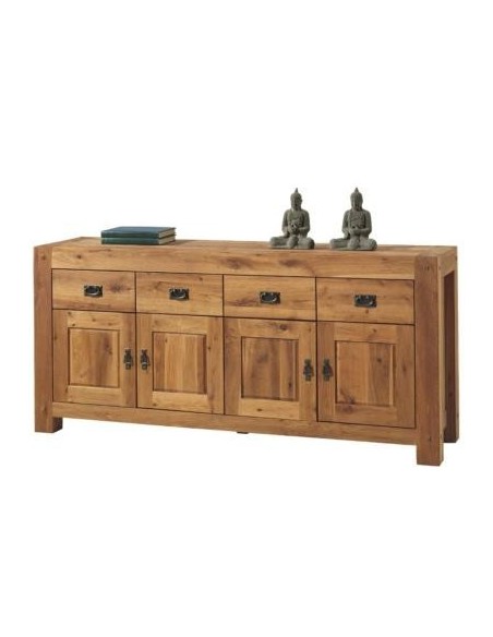 Bahut en chêne massif huilé 190 cm