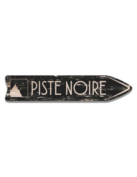 Flèche de signalisation piste noire BlackPeuf 50 cm