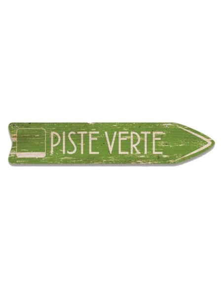 Flèche de signalisation piste verte BlackPeuf 50 cm