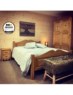 Lit en pin massif huilé 140 x 190 2