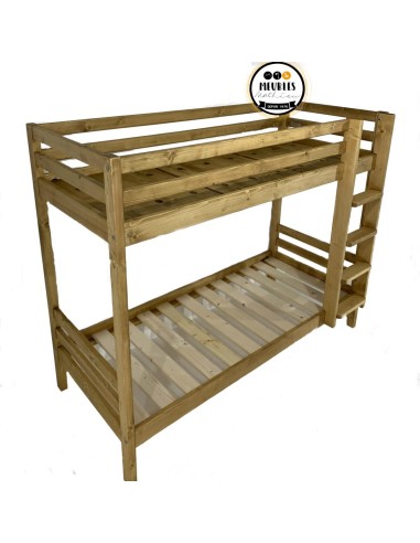 Lits superposés pin massif huilé 80 x 190