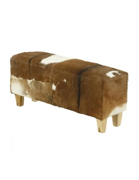 Banc en peau de chèvre