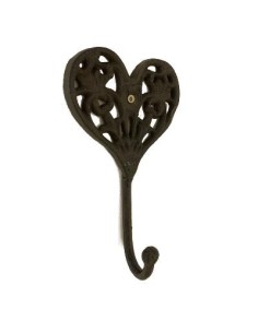 Patère cœur métal 2