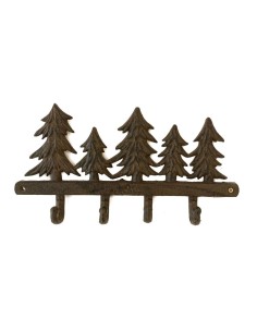 Porte torchons sapins en fonte vieillie