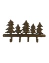 Porte torchons sapins en fonte vieillie
