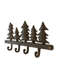 Porte torchons sapins en fonte vieillie 2
