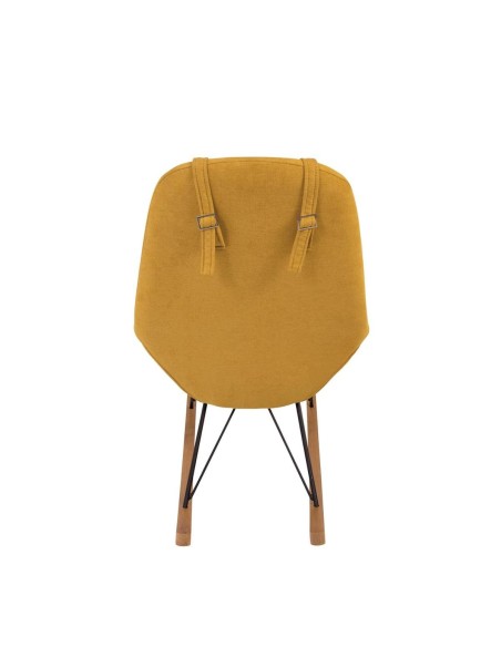 Rocking-chair style scandinave jaune