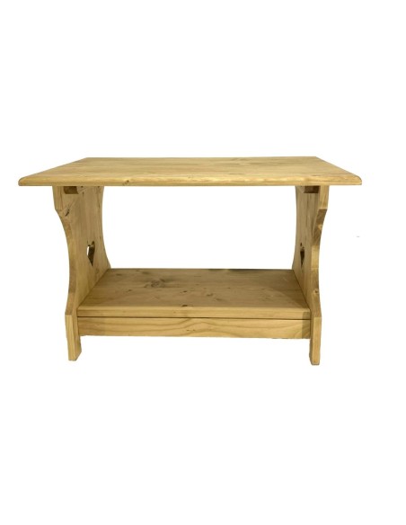 Table basse 2 plateaux en pin massif 70 cm