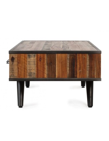 Table Basse Bois et Métal Cusco | Meubles Mathieu