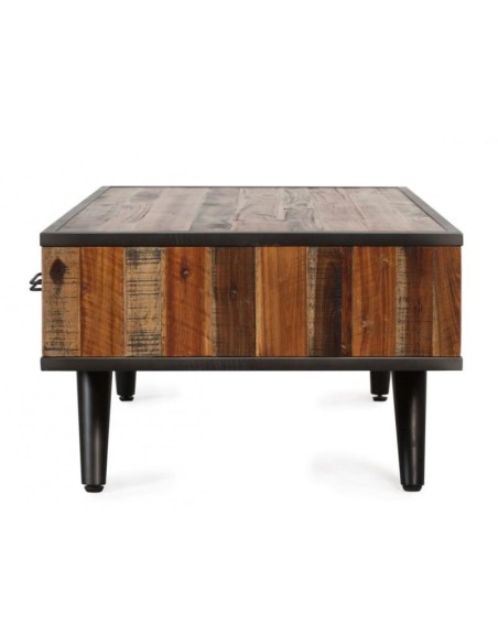 Table Basse Bois et Métal Cusco | Meubles Mathieu