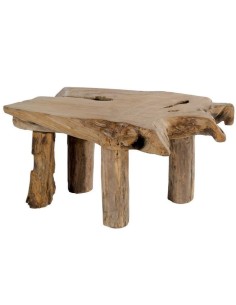 Table basse racine en teck massif