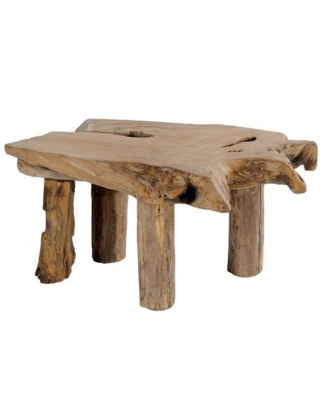 Table basse racine en teck massif