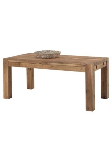 Table en chêne massif avec 4 pieds carrés 150cm - Meubles Mathieu