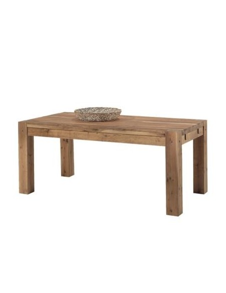 Table en chêne massif avec 4 pieds carrés 150cm - Meubles Mathieu