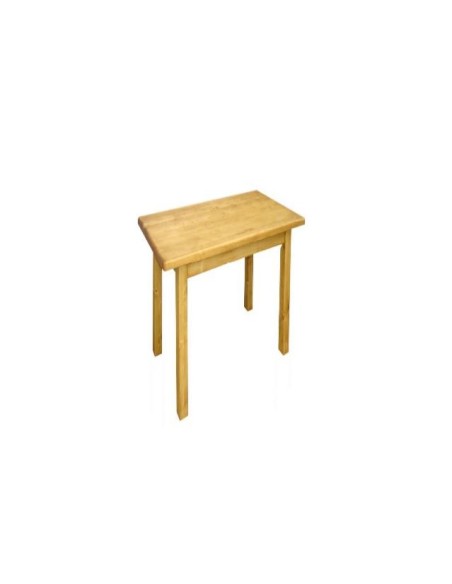 Table de style montagne en pin massif, 80 x 80