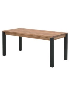 Table repas chêne et métal 180 cm