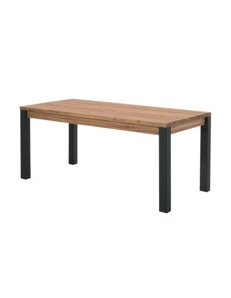 Table repas chêne et métal 180 cm
