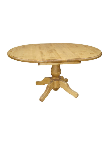 Table ronde en pin massif diamètre 110 cm