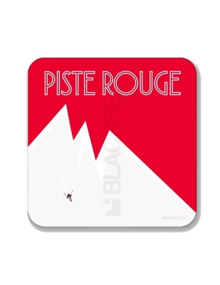 Tableau BlackPeuf piste rouge 20x20