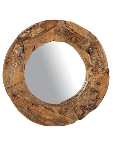 Miroir rond teck 100 cm