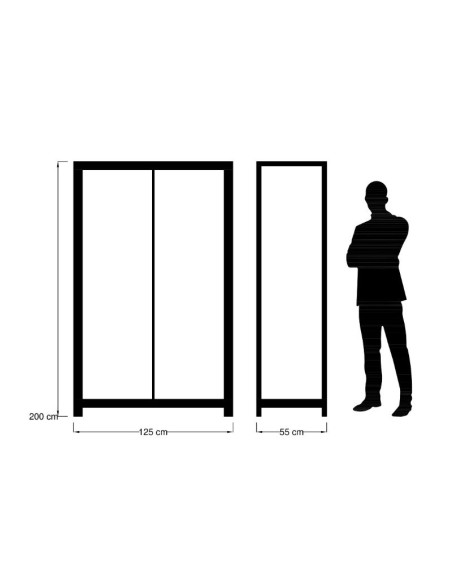 Armoire 2 portes coulissantes