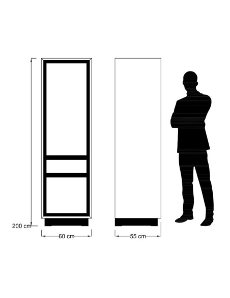 Bonnetière en bois massif avec miroir
